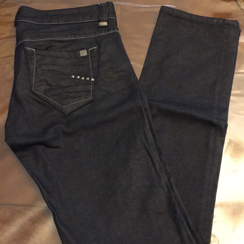 Bebe dark denim straight leg jeans